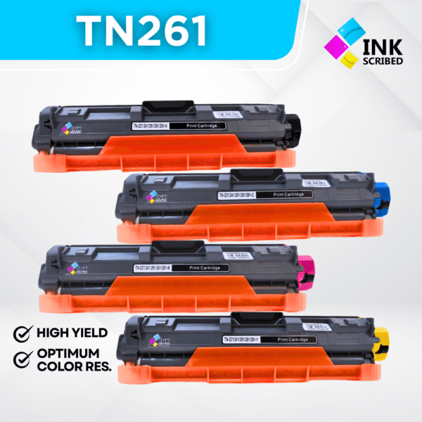 INKSCRIBED TN261 CMYK (COLORED) TONER CARTRIDGE FOR BROTHER