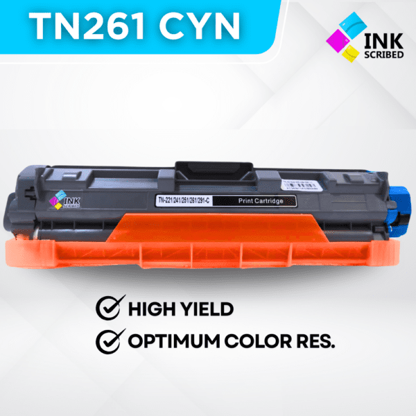 INKSCRIBED TN261 CMYK (COLORED) TONER CARTRIDGE FOR BROTHER - Image 3