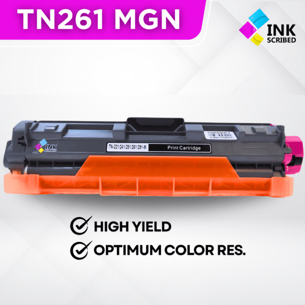 INKSCRIBED TN261 CMYK (COLORED) TONER CARTRIDGE FOR BROTHER - Image 4