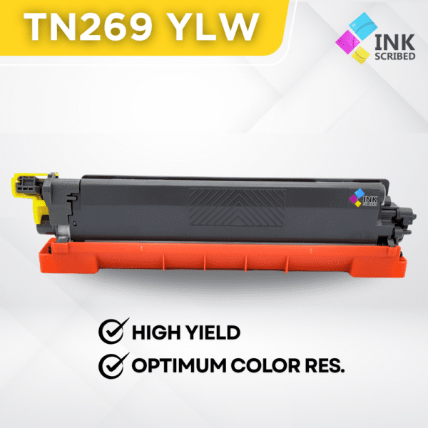 INKSCRIBED TN269 CMYK (COLORED) TONER CARTRIDGE FOR BROTHER PRINTER - Image 4