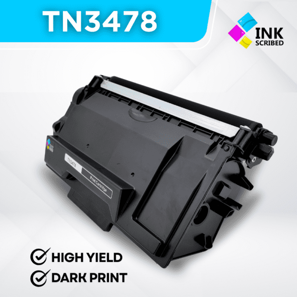 INKSCRIBED TN3478 HIGH YIELD BLACK TONER CARTRIDGE FOR BROTHER PRINTER - Image 3