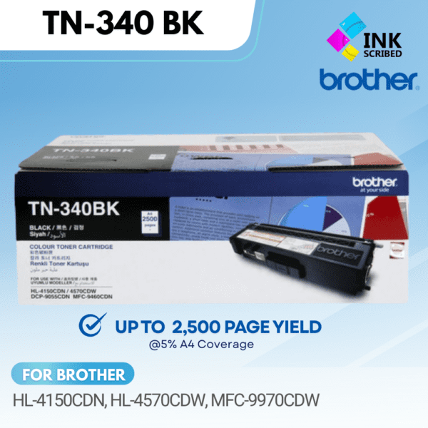 BROTHER TN-340 (CMYK) COLORED TONER CARTRIDGE - Image 2