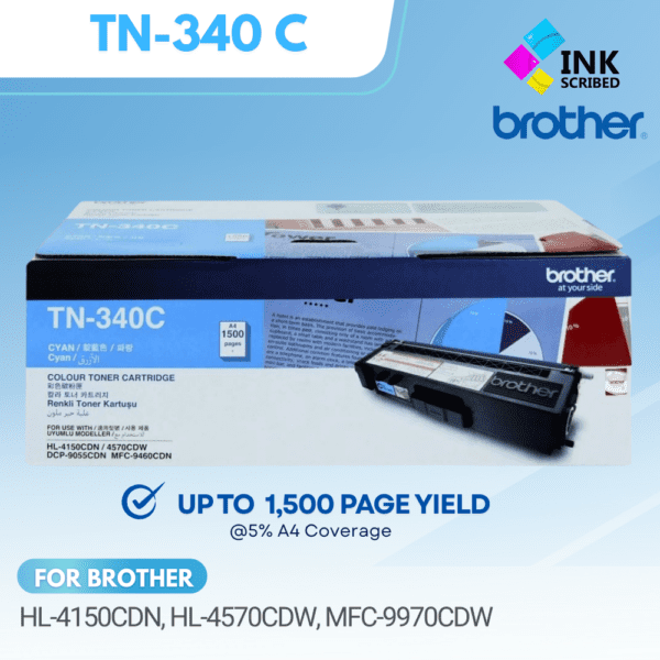 BROTHER TN-340 (CMYK) COLORED TONER CARTRIDGE - Image 3