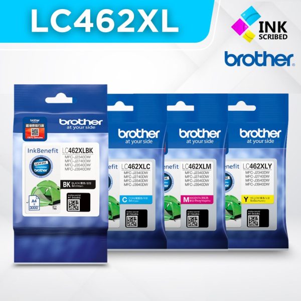 BROTHER LC462XL (CMYK) COLORED GENUINE INK