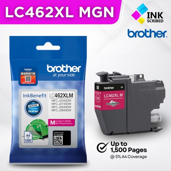 BROTHER LC462XL (CMYK) COLORED GENUINE INK - Image 4